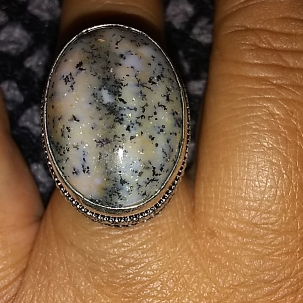 💖UNIQUE!/  DENDRITE GEMSTONE SZ,7💗